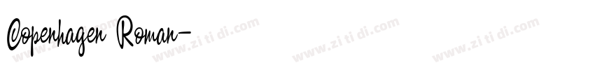 Copenhagen Roman字体转换 Copenhagen Roman字体转换